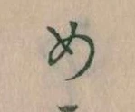めの位置