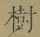 「樹」字
