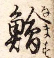 鱠の位置
