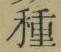 Chữ 種