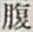 字腹