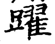 글자 躍