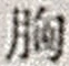 字胸