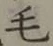 字毛