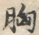 文字 胸