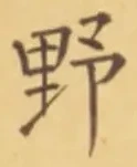 文字 野
