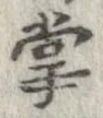 掌の位置