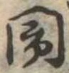 閙の位置
