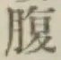 字腹