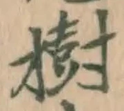 「樹」字