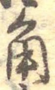 角の位置