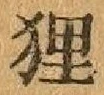 Character 狸