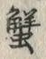 字蟹