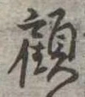 顧の位置