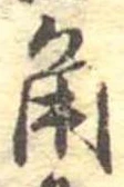 角の位置