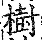 「樹」字