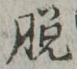 脱の位置