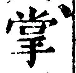 Chữ 掌
