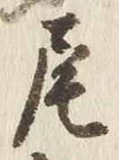 “尾”字
