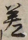差の位置
