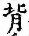 背の位置