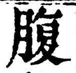 字腹