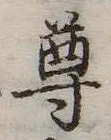 尊の位置