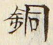 Character 銅