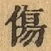 Chữ 傷