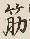 文字筋
