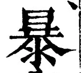 Chữ 暴